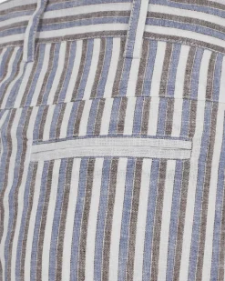 LeahSW Trousers - Blue striped