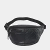 Leather bum bag - Black