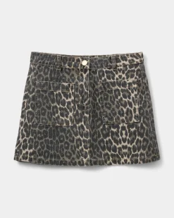 LEONASW LEOPARD SKIRT - Leopard