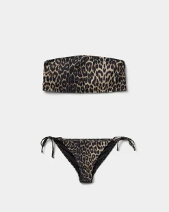 LEONSW BIKINI - Light brown leopard