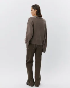 LEVASW CARDIGAN - Brown Fudge