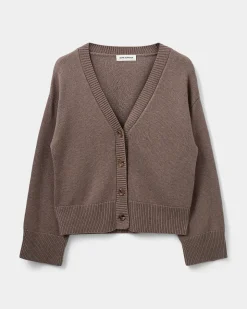 LEVASW CARDIGAN - Brown Fudge