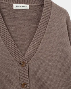 LEVASW CARDIGAN - Brown Fudge