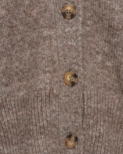 LEVASW CARDIGAN - Brown melange