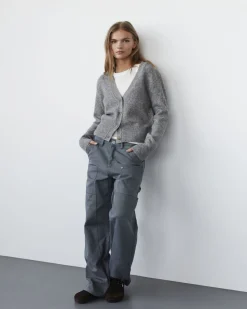 LEVASW CARDIGAN - Grey mel