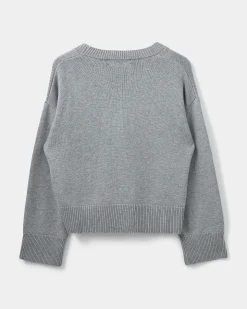LEVASW CARDIGAN - Grey mel