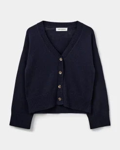 LEVASW CARDIGAN - Navy Blue