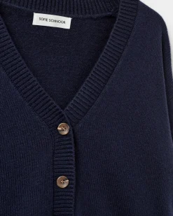 LEVASW CARDIGAN - Navy Blue