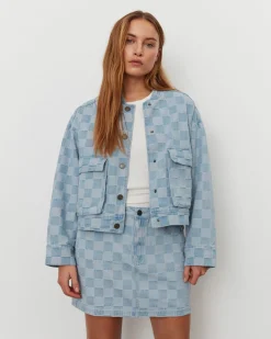 LILIASW SKIRT - Light denim blue