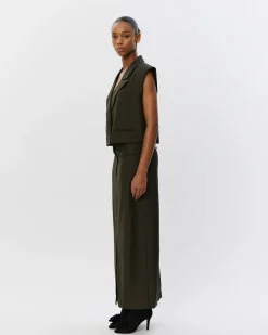 LINKASW VEST - olive