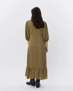 LIZETTESW DRESS - Olive Leaf