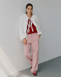 LUCCASW JEANS - Red Striped