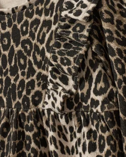 LULASB DRESS - Light brown leopard