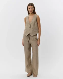 LUNETSW TROUSERS - Light brown