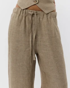 LUNETSW TROUSERS - Light brown