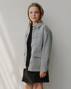 LYNNSY JACKET - Black striped