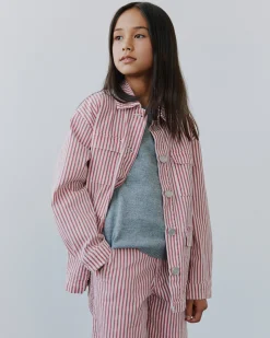 LYNNSY JACKET - Red Striped