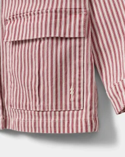 LYNNSY JACKET - Red Striped