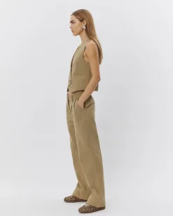 MALINASW TROUSERS - Light camel