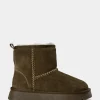 MARIESW TEDDY BOOT - Dark green