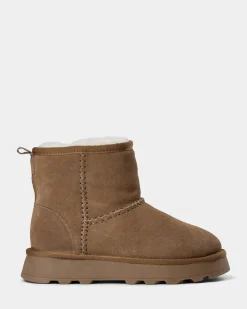 MARIESW TEDDY BOOT - Dark sand