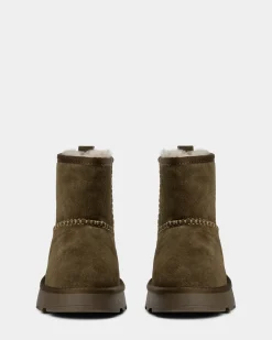 MARIESW TEDDY BOOT - Dark green