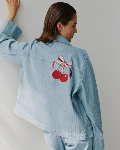 MARLOSW JACKET - Blue striped