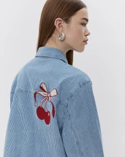 MARLOSW JACKET - Blue striped