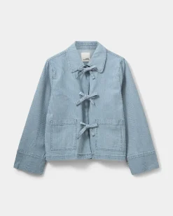 MARLOSW JACKET - Blue striped