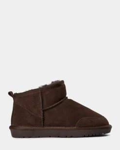 MARTHASW TEDDY BOOT - Dark brown