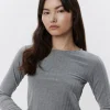 MATTIESW T-SHIRT LONG SLEEVE - Grey melange