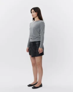 MATTIESW T-SHIRT LONG SLEEVE - Grey melange