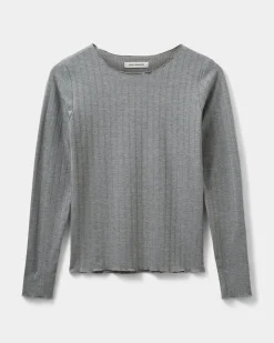 MATTIESW T-SHIRT LONG SLEEVE - Grey melange