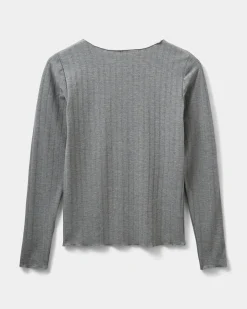 MATTIESW T-SHIRT LONG SLEEVE - Grey melange