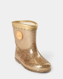 MELLYSK RUBBER BOOT W. LiINING - Champagne
