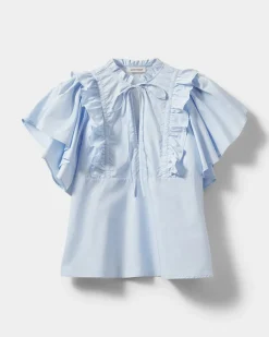 MERLYSW BLOUSE - Light blue