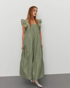 MORGOSW DRESS - Dusty Green