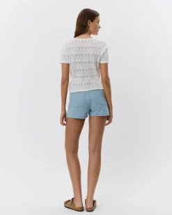 NAPLESSW SHORTS - Denim blue