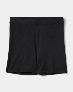 NEVASY RIB SHORTS - Black