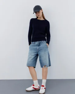 NicoletteSW Shorts - Light denim blue