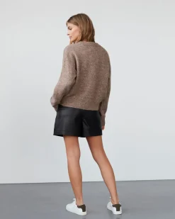 NIMASW SWEATER - Brown melange