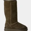 NINASW TEDDY BOOT - Dark green