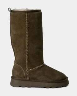 NINASW TEDDY BOOT - Dark green