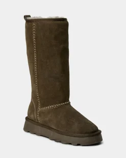 NINASW TEDDY BOOT - Dark green