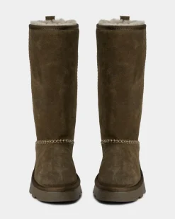 NINASW TEDDY BOOT - Dark green