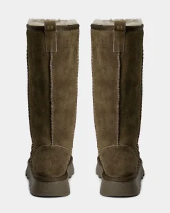 NINASW TEDDY BOOT - Dark green