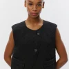OLGASW VEST - Black