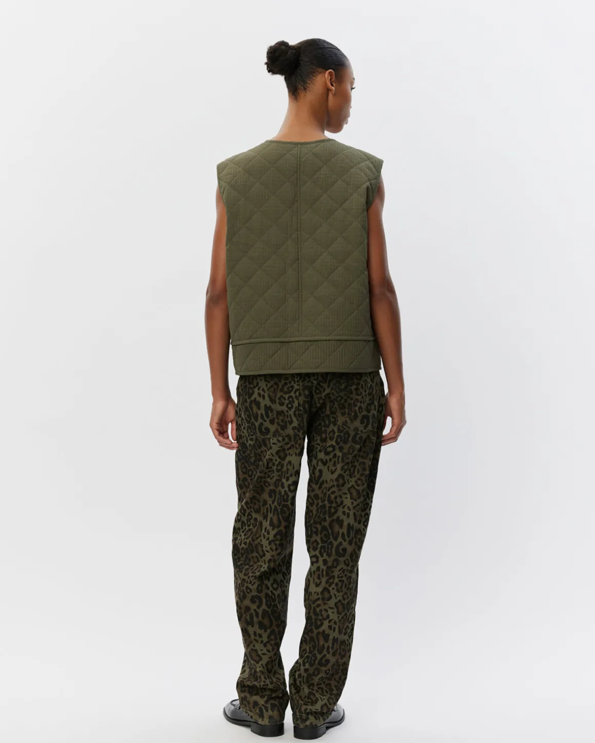 OLGASW VEST - Dark green