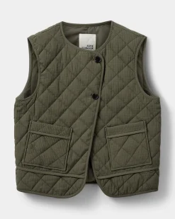 OLGASW VEST - Dark green