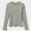 PAXSW T-SHIRT LONG SLEEVE - Black striped